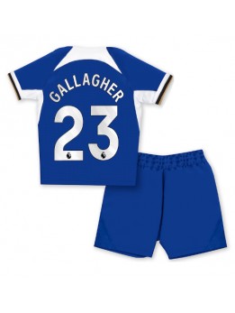 Chelsea Conor Gallagher #23 Heimtrikotsatz für Kinder 2023-24 Kurzarm (+ Kurze Hosen)